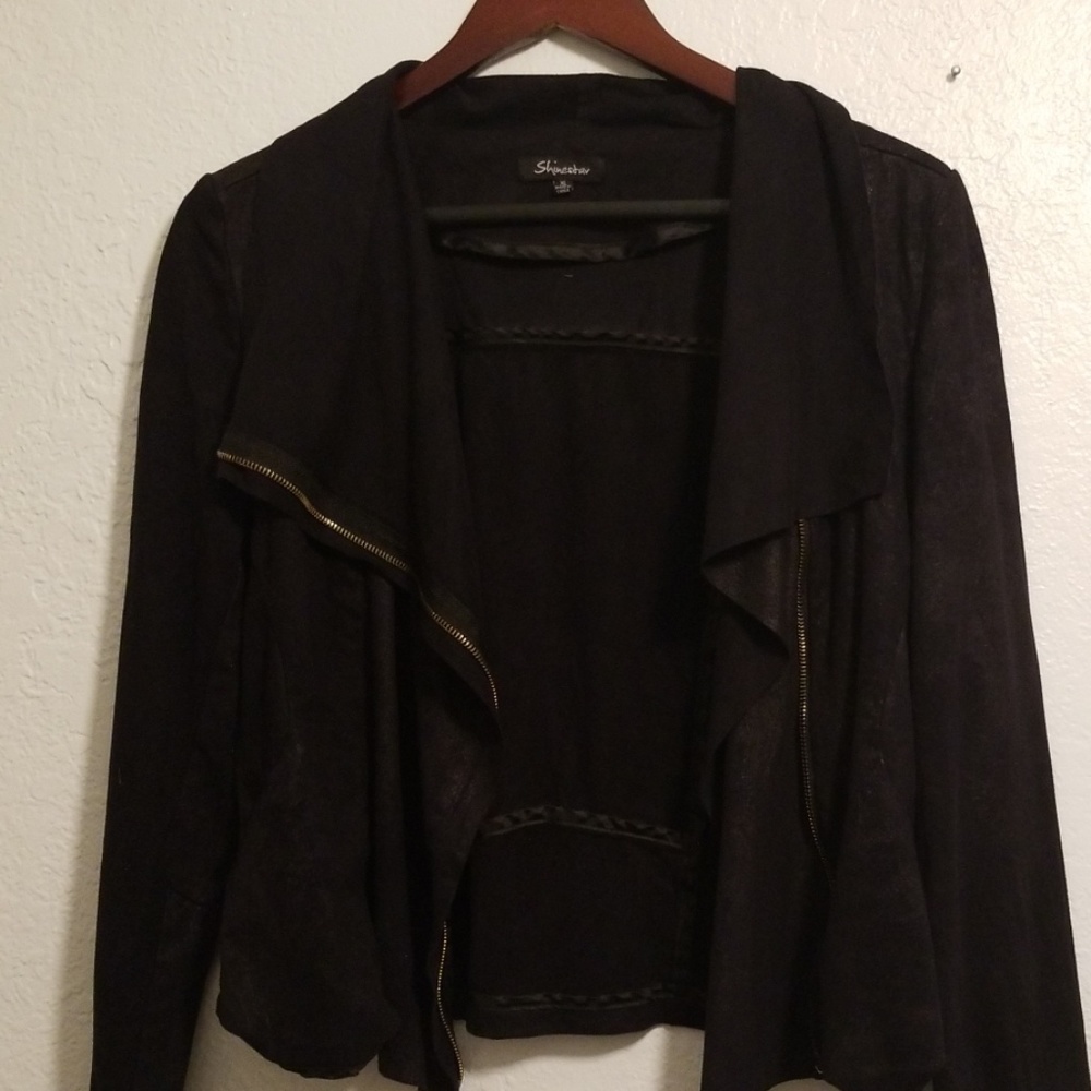 Faux Suade blacket jacket